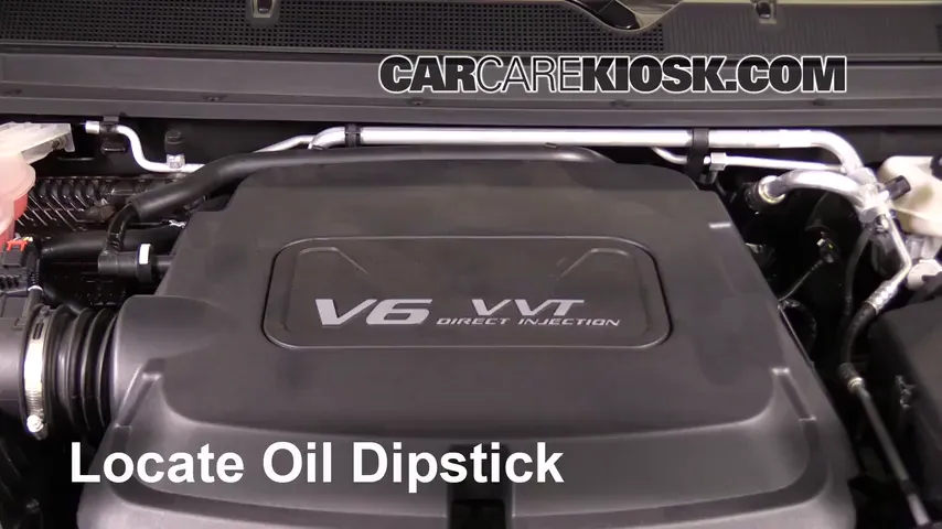 2016 GMC Canyon SLT 3.6L V6 Crew Cab Pickup Oil Check Oil Level